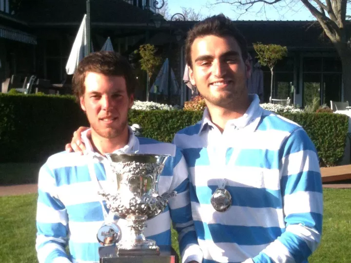 Kevin Turlan et Antoine Rozner, vainqueurs des Internationaux de France de foursome en 2012