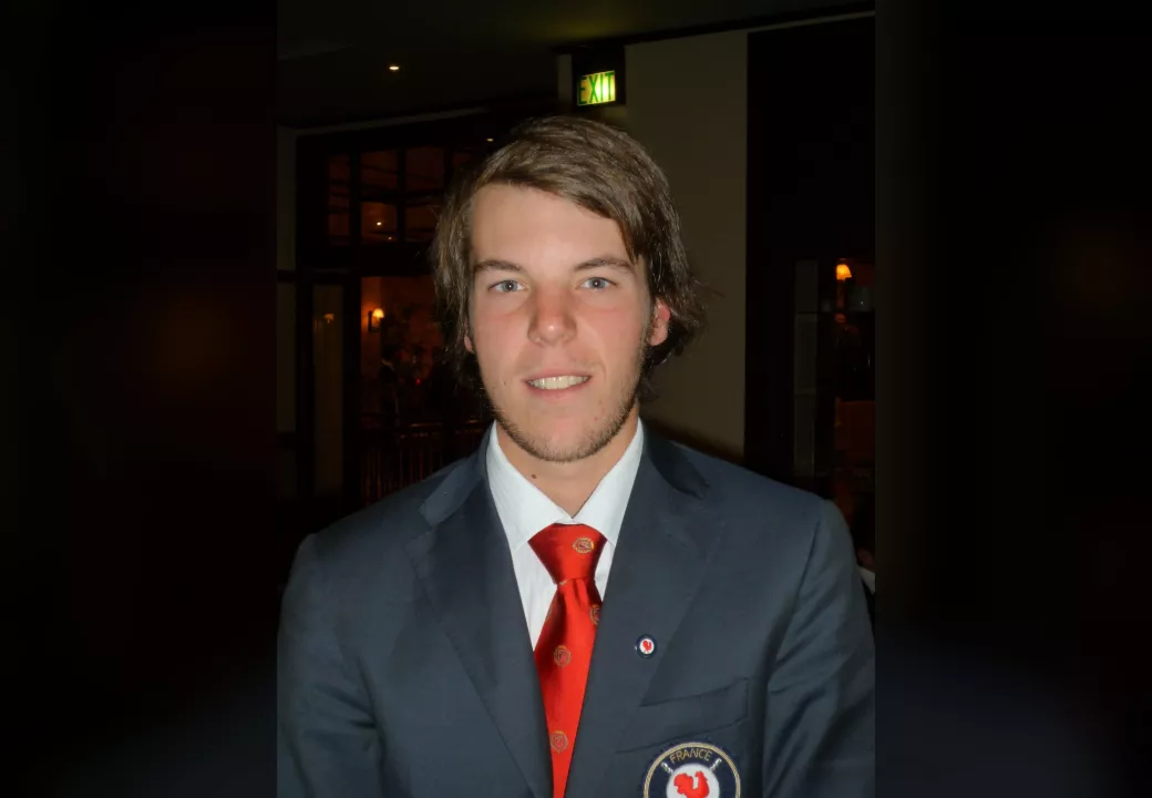 Kevin Turlan en 2009, en blazer de l’équipe de France de golf